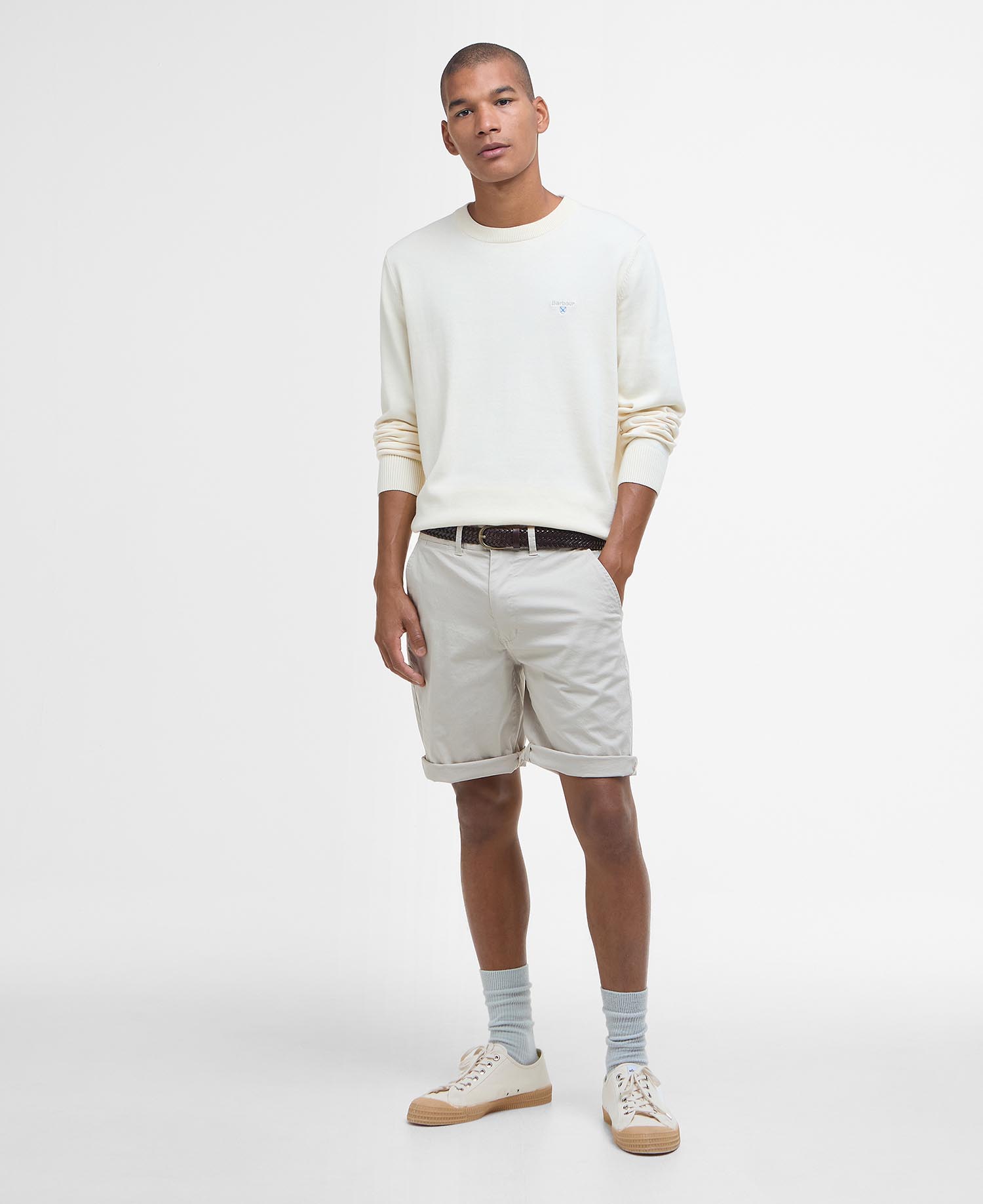 Maglione girocollo in cotone compatto Lingwood image number 1