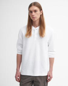 Barbour x Baracuta Henley Relaxed T-Shirt White