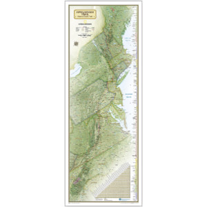Appalachian Trail Map, In Gift Box, 18" x 48"