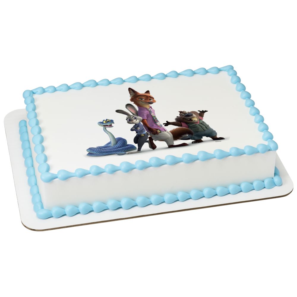 Image Cake Disney's Zootopia 2 Watch and Learn