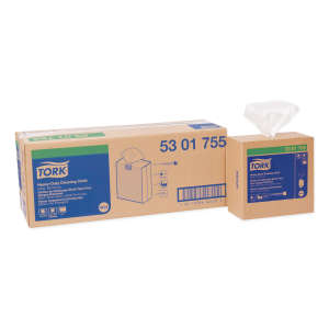 Tork, W24, Heavy-Duty, 1 ply, 8.46"x16.25", Spunlace, Industrial Wipers, White