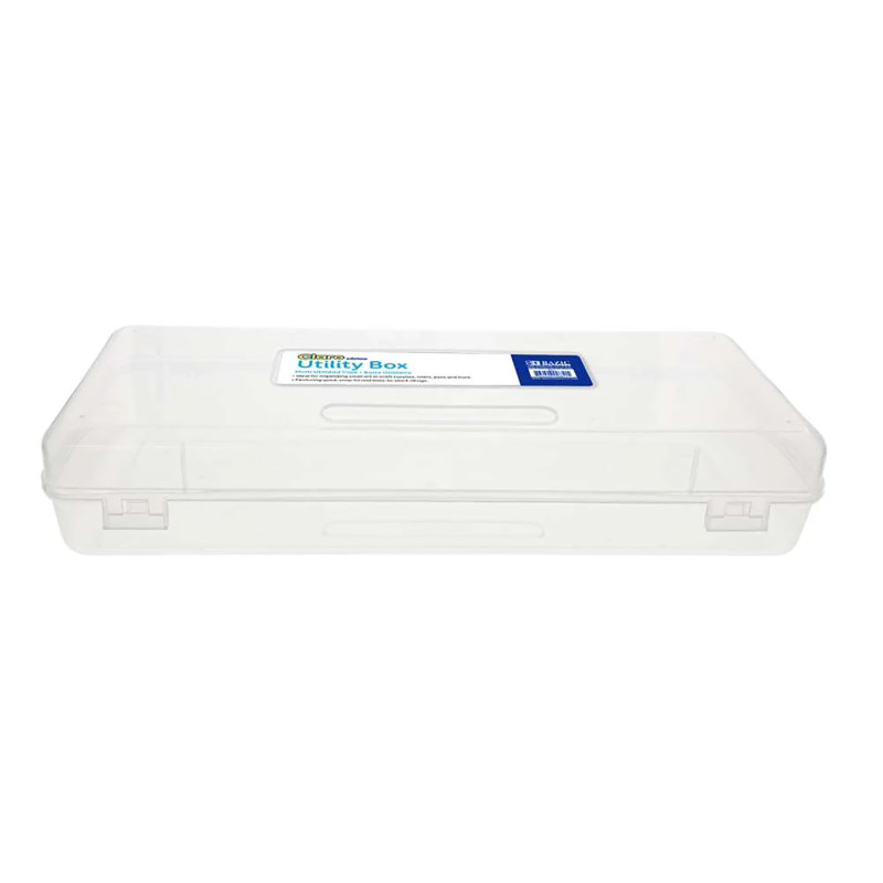 Multipurpose Ruler-Length Utility Box, Clear