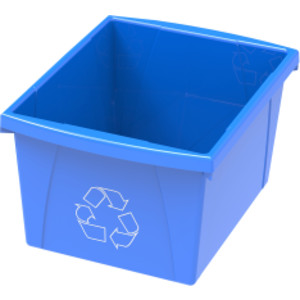 10 Gallon Recycling Tote, Blue