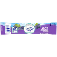 Crystal Light On-The-Go Sugar-Free Grape Energy Drink Mix with Caffeine 10 - 0.11 oz Wrappers