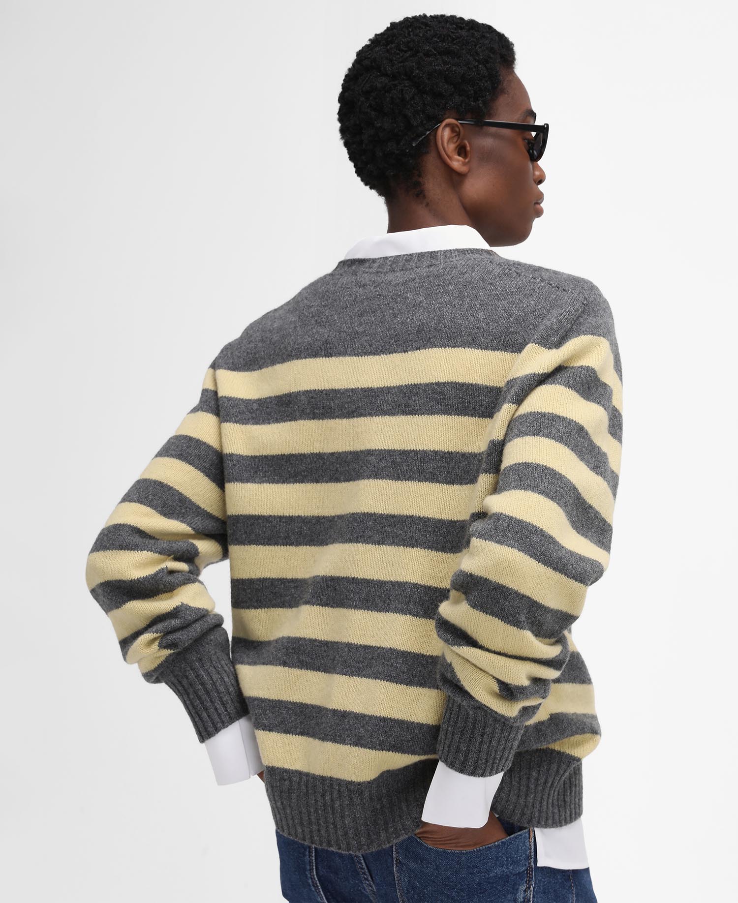 Barbour The Edit by Alexa Dominic Striped Crew Neck Jumper image number 4