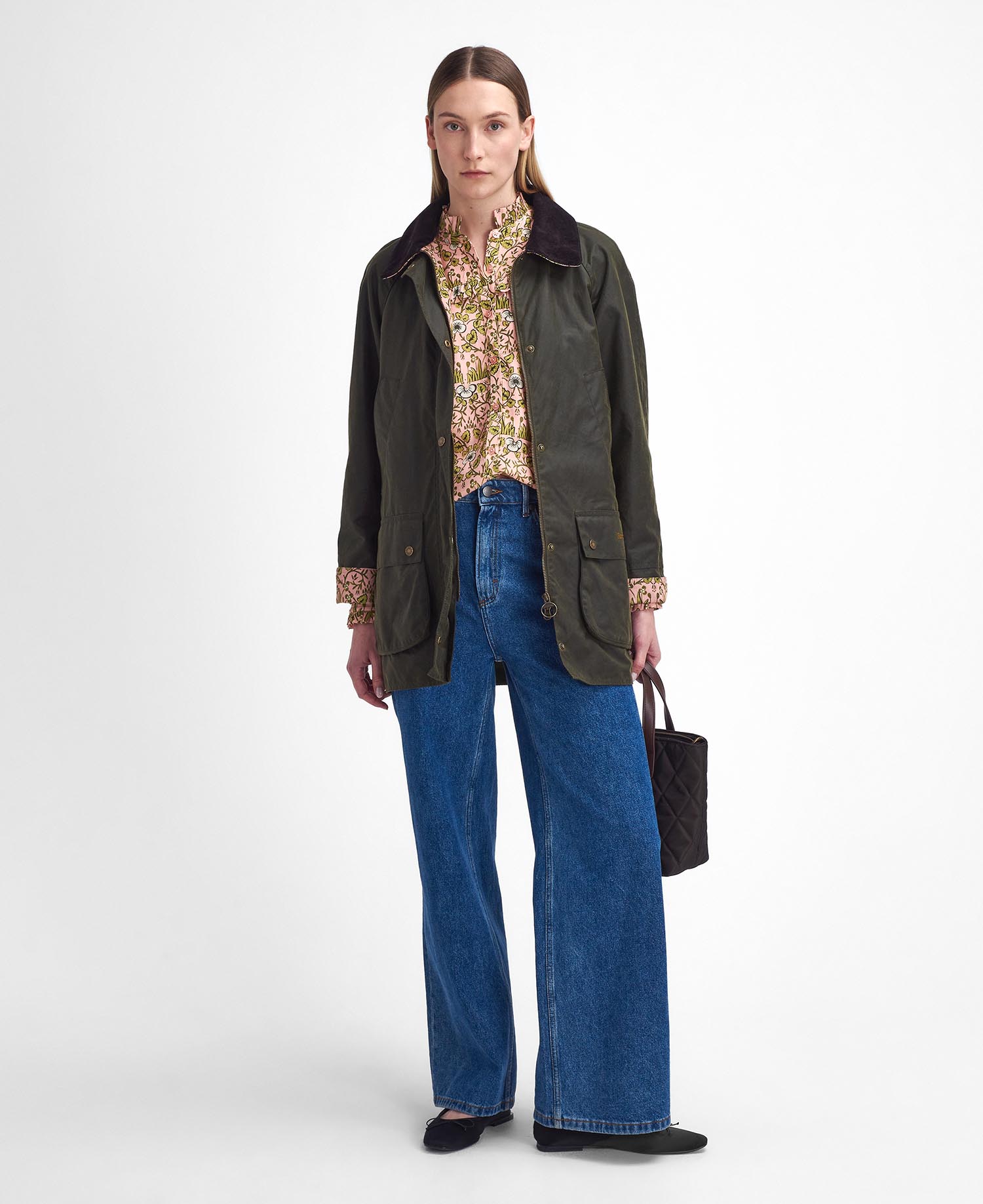 Barbour x William Morris Gallery Shelton Waxed Jacket image number 1