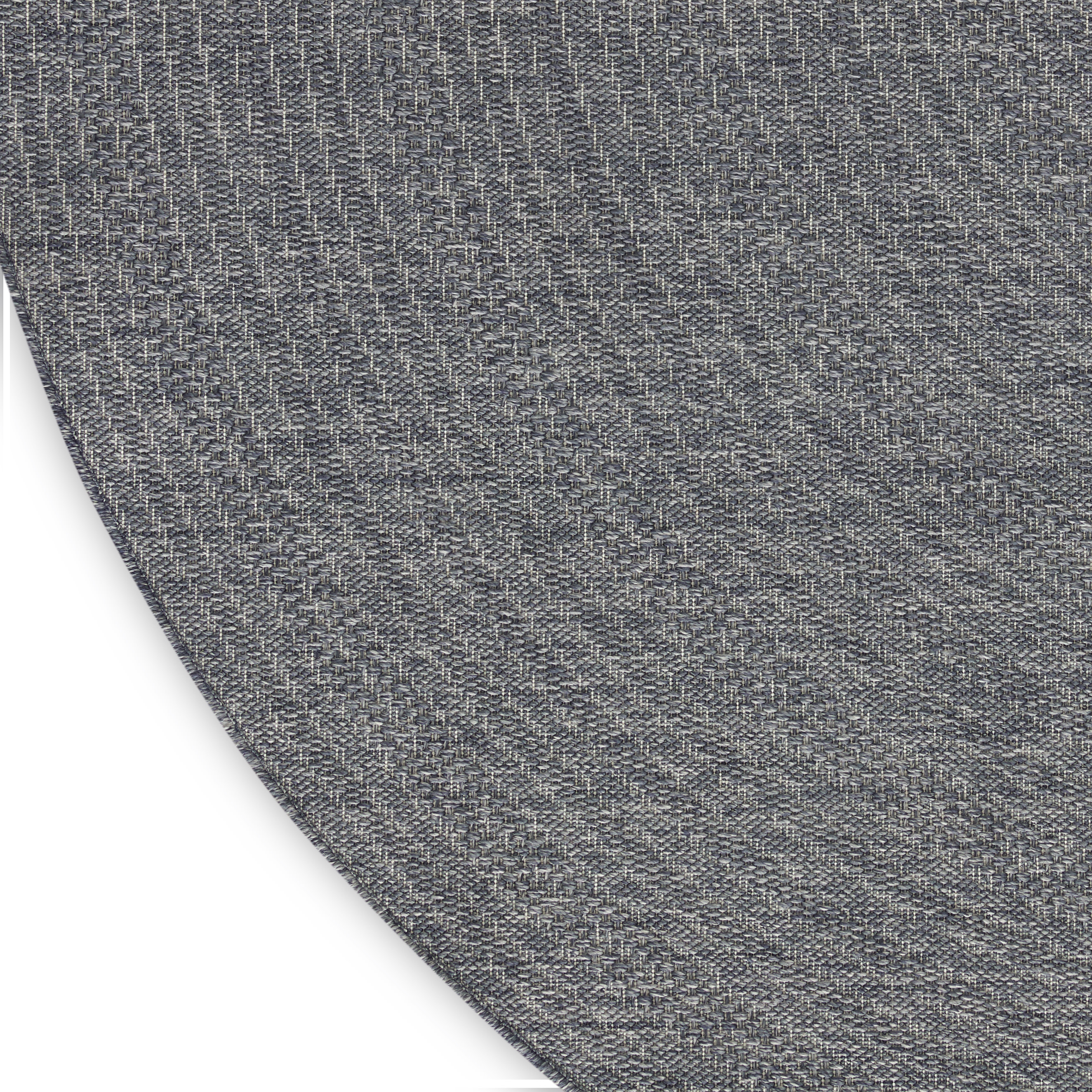 Nourison Tulum 8' x Round Denim Outdoor Rug