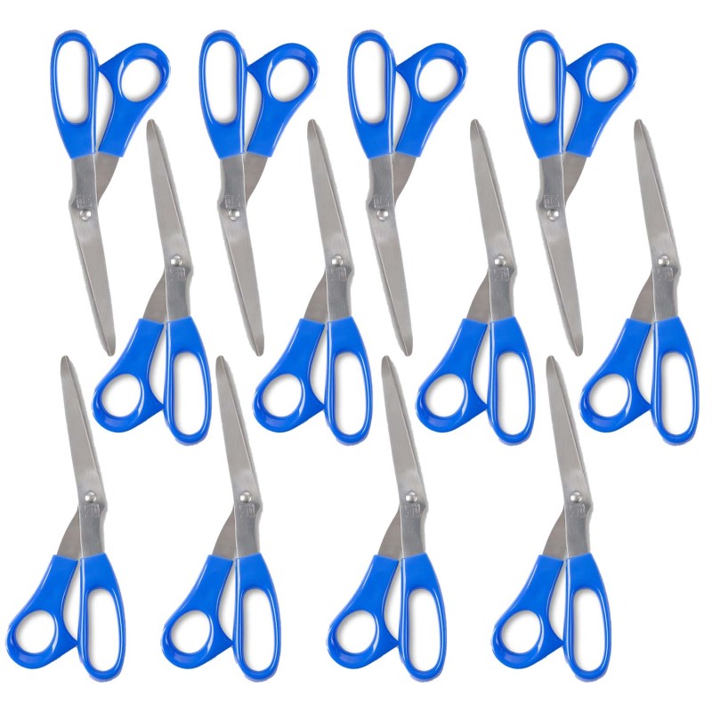Stainless Steel Shears, 8.5" Bent, Pack of 12