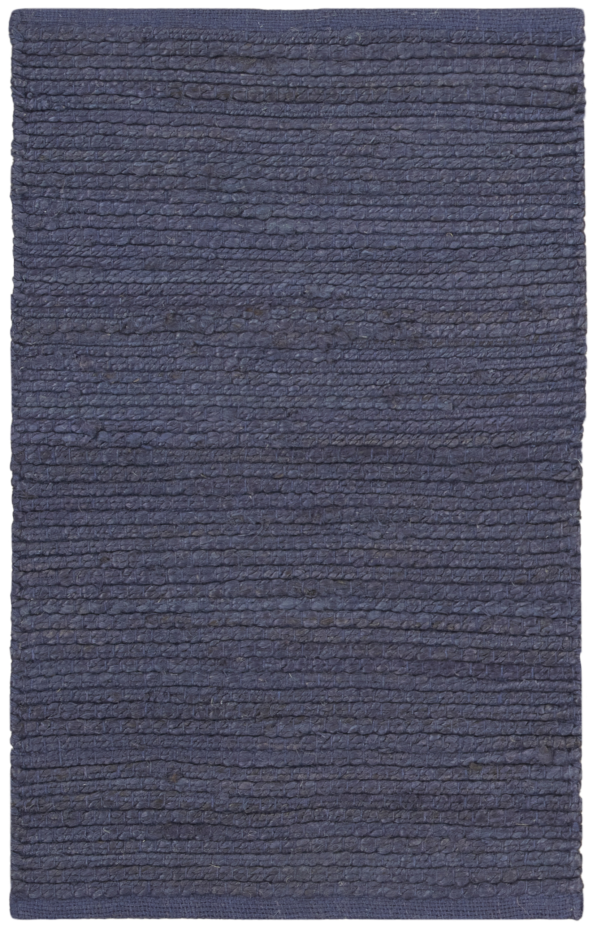 Nourison Natural Jute 3' x 5' Navy Farmhouse Indoor Rug
