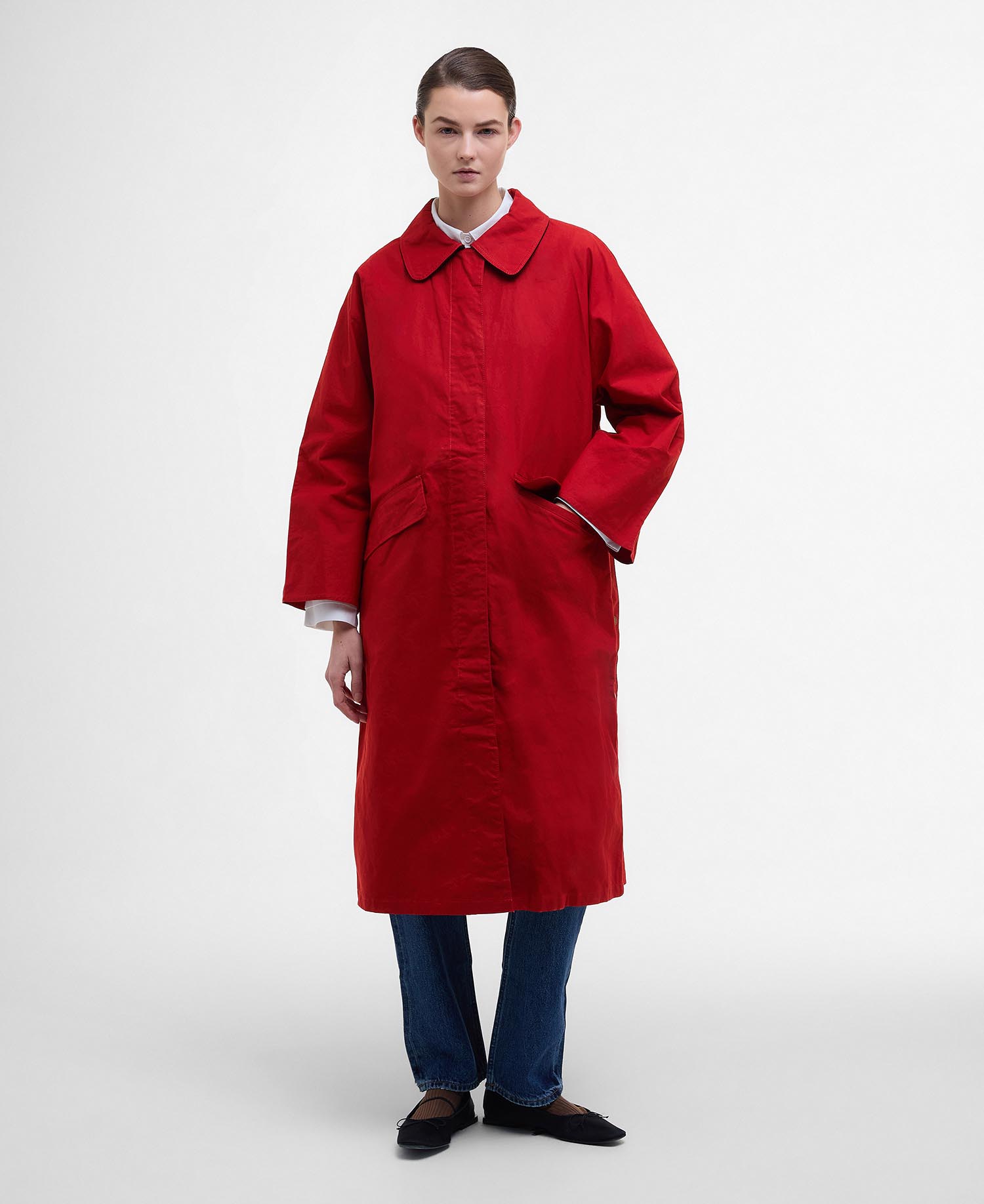 Barbour The Edit by Alexa Lizzy Showerproof Car Coat image number 0