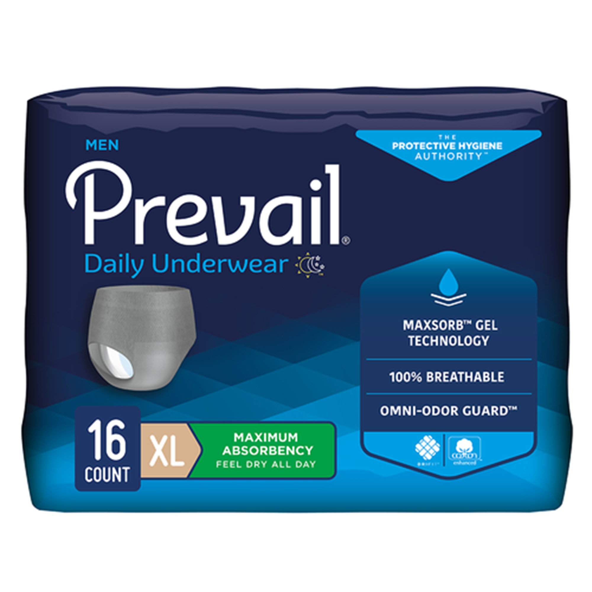 Prevail Daily Underwear Maximum Absorbent Underwear, Extra Large MK 1178182
