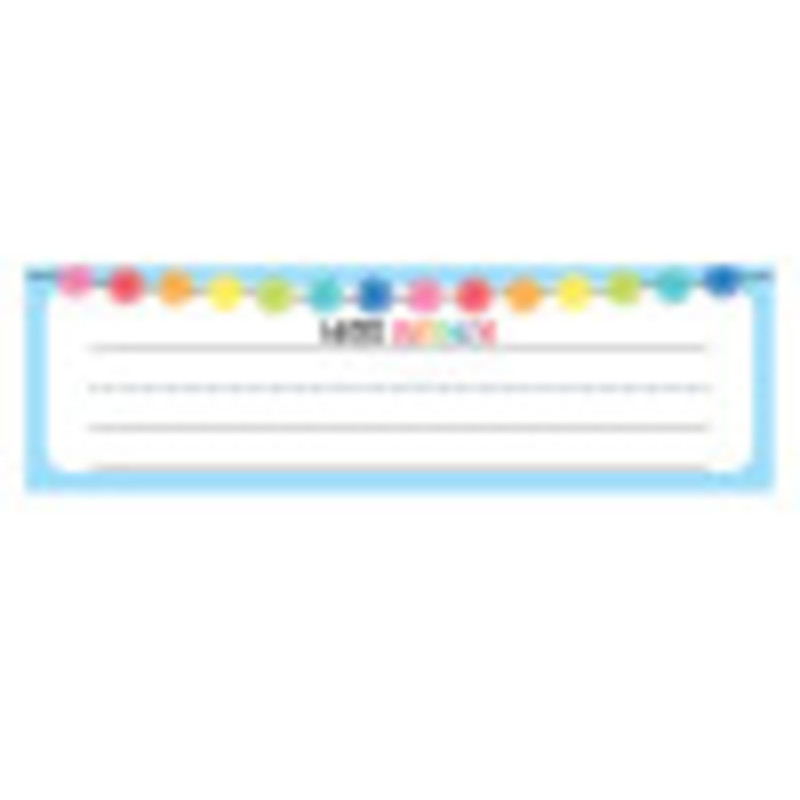 Hello Sunshine Nameplates, 9.5" x 2.875", Pack of 36