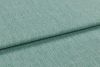 A folded teal-green textured upholstery fabric, layered with a visible fold across the frame; close-up view showing woven pile under soft, even studio lighting.
