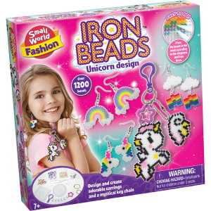 Iron Beads Unicorn Earrings & Key Chain Kit