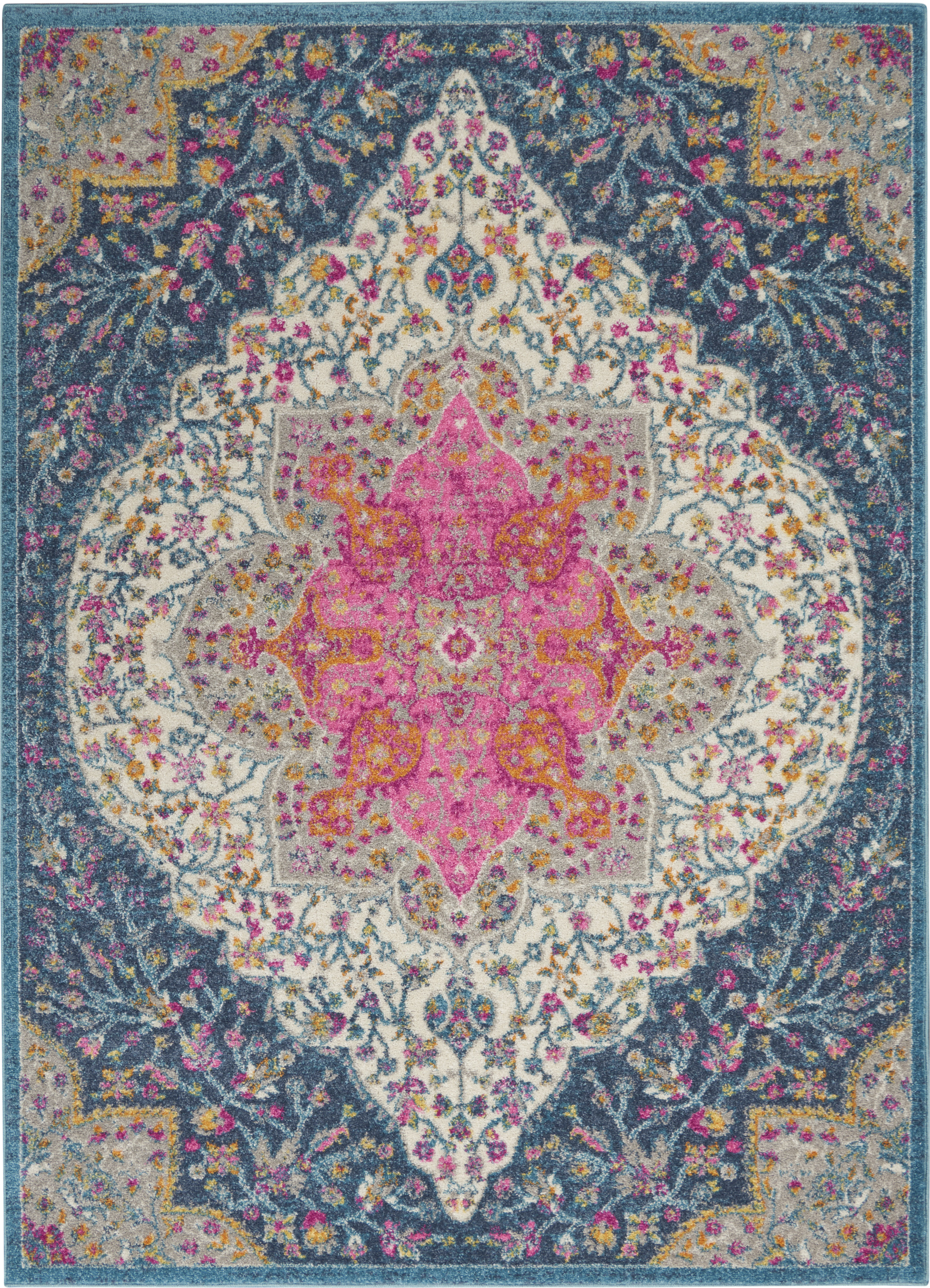 Nourison Passion 3'9" x 5'9" Multicolor Farmhouse Indoor Rug
