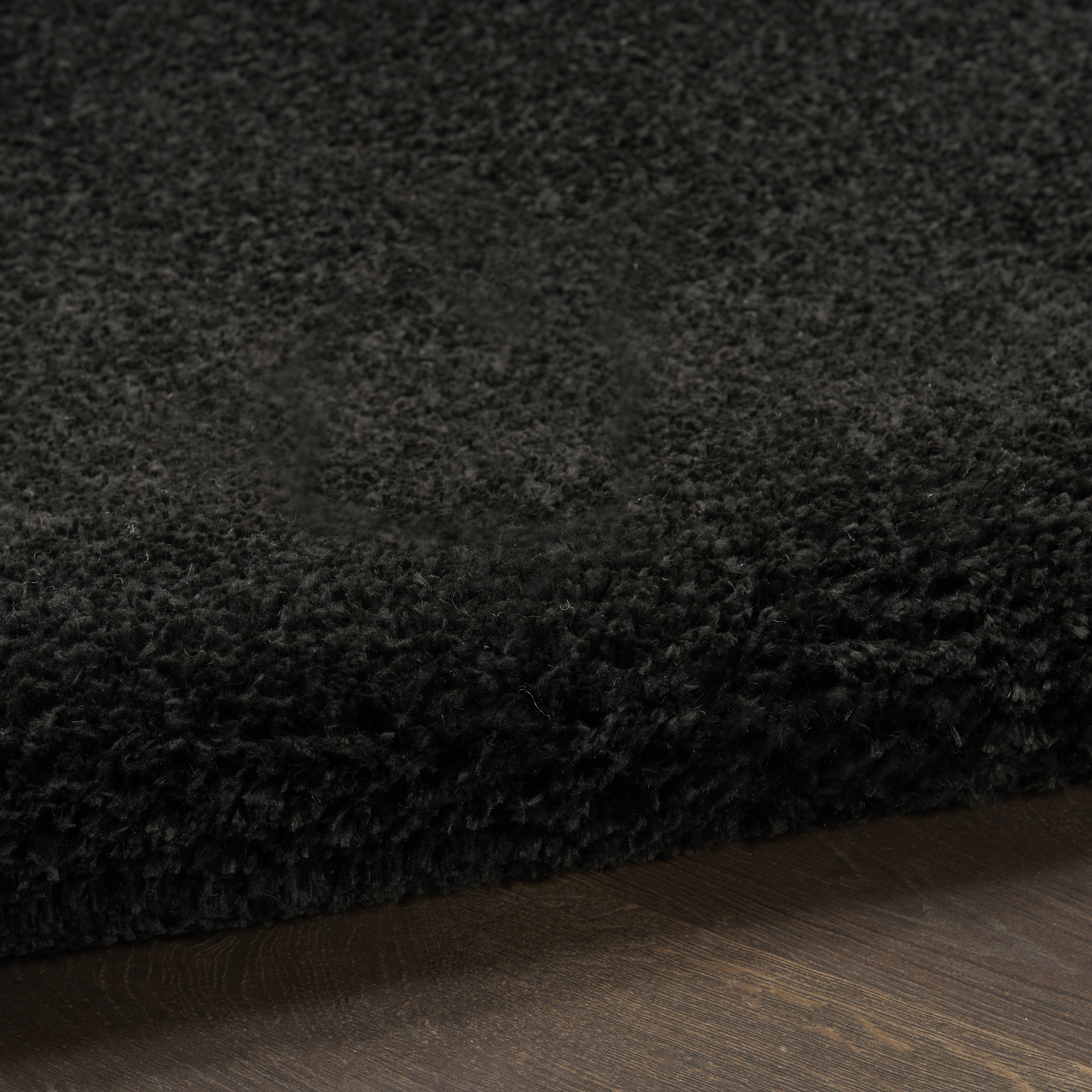 Nourison Pacific Shag 7'10" x 9'10" Black Shag Indoor Rug