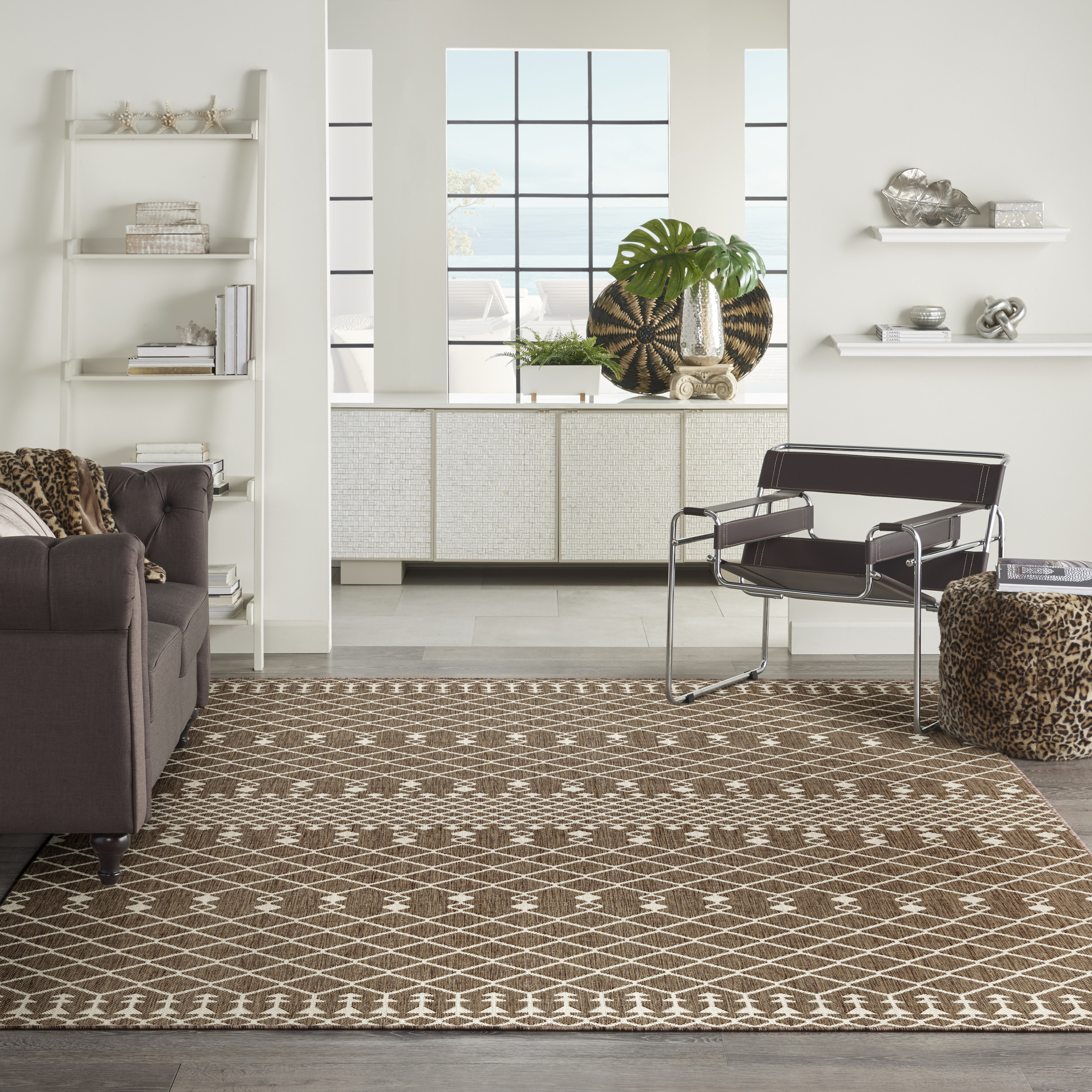 Nourison Positano 8' x 10' Natural Modern Rug