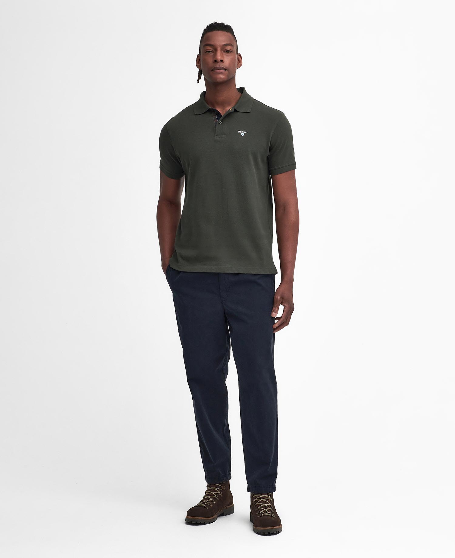 Tartan Pique Polo Shirt image number 1
