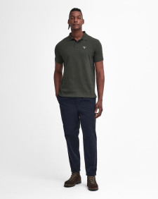 Tartan Pique Polo Shirt Seaweed