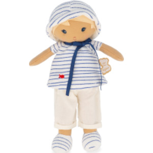 Eli Soft Fabric Doll, 10 Inch Nautical Plush Doll