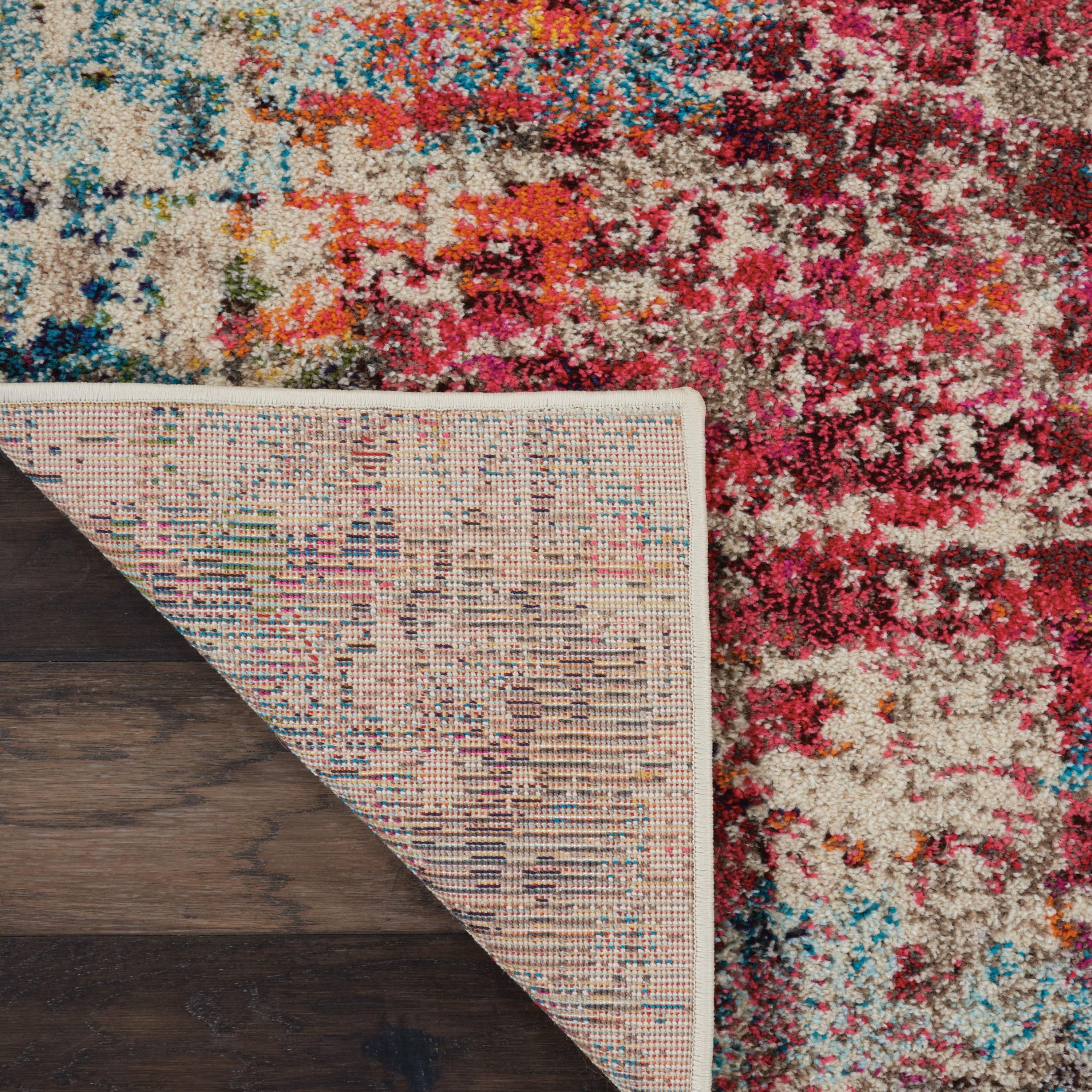 Nourison Celestial 3'11" x 5'11" Pink Multicolor Modern Indoor Rug