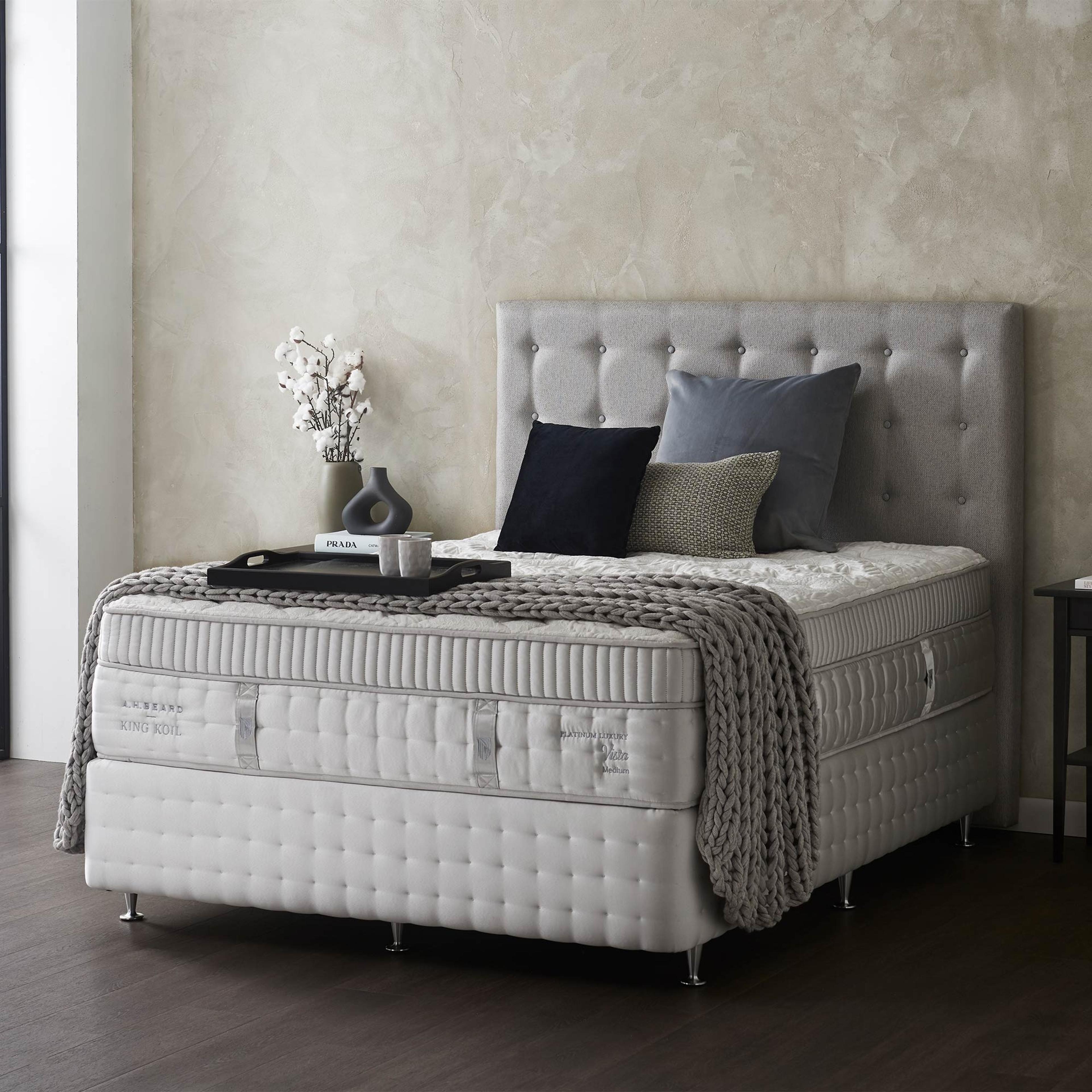Lifestyle image of the  King Koil Platinum Luxury Vista Mattress, Medium from Forty Winks