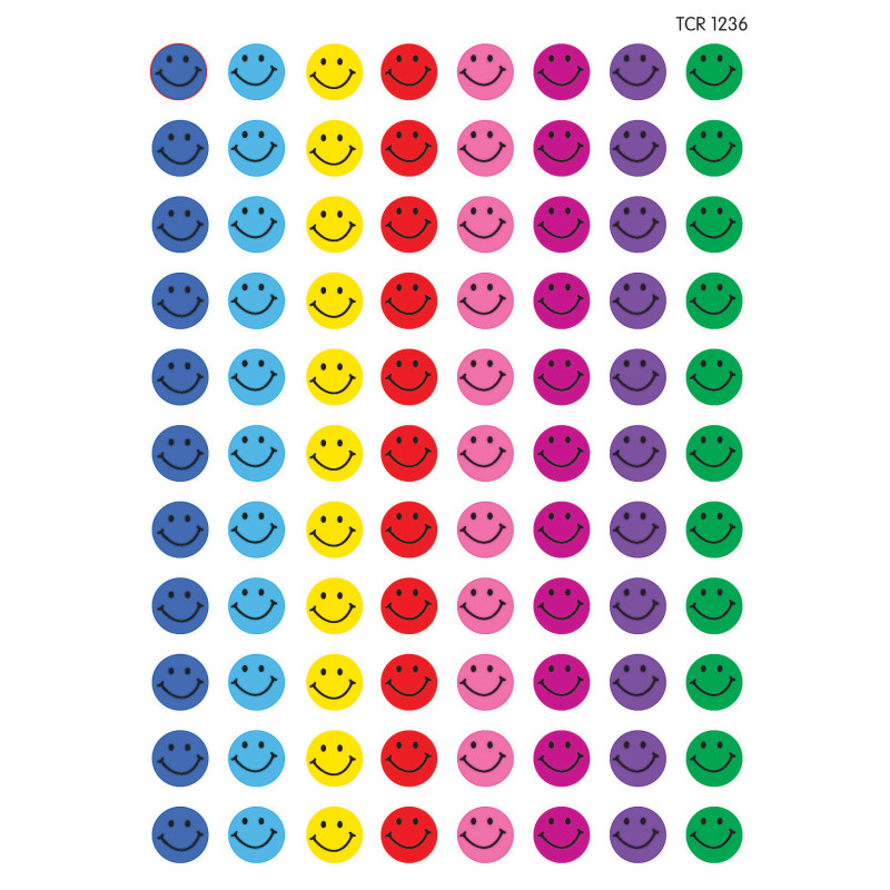 Happy Faces Mini Stickers, Pack of 528
