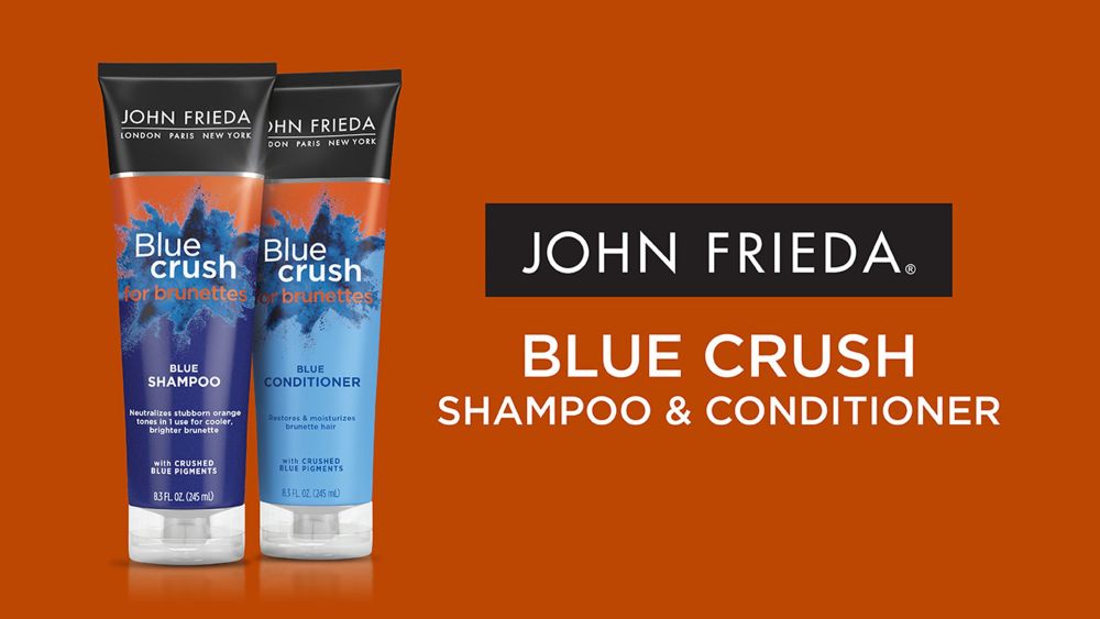 John Frieda Blue Crush for Blue Shampoo, for Brassy Hair, 8.3