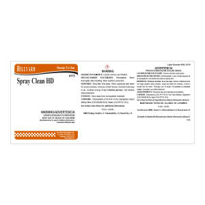 Label RTU 119 Spray Clean HD
