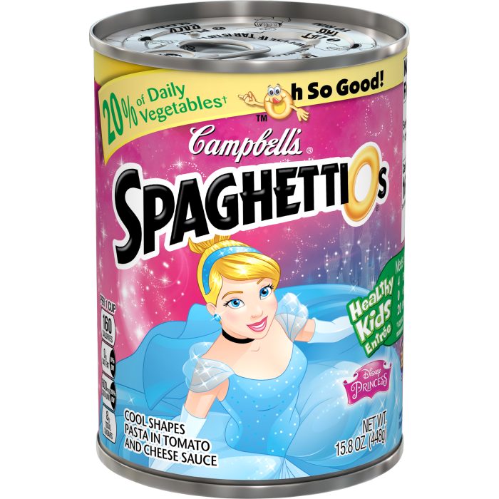 SpaghettiOs®Disney® Princess Shaped Pasta