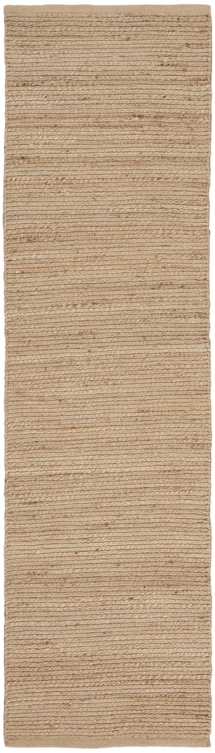 Nourison Natural Jute 2' x 6' Natural Farmhouse Indoor Rug