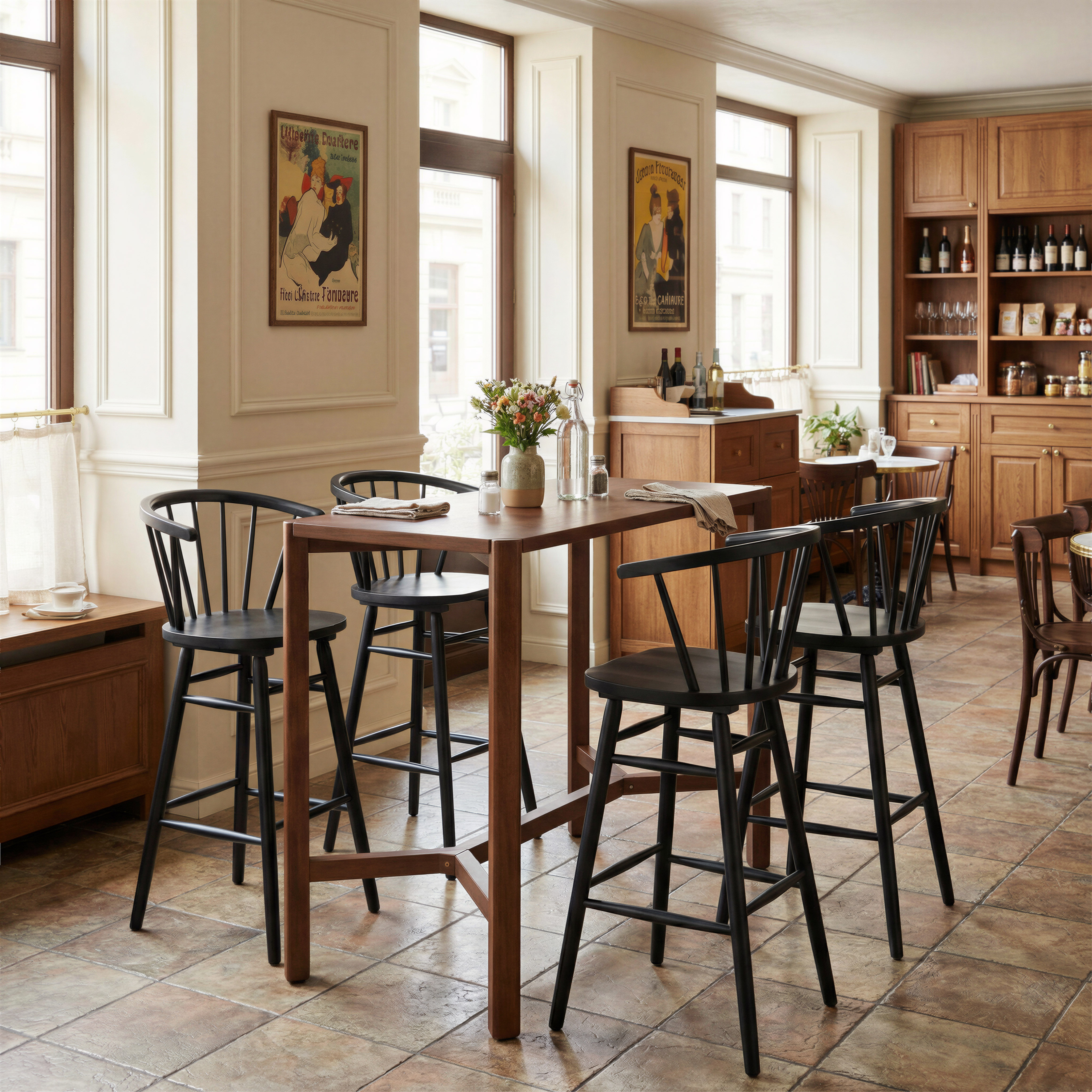 Stenger Barstool (Set of 2) Black product image