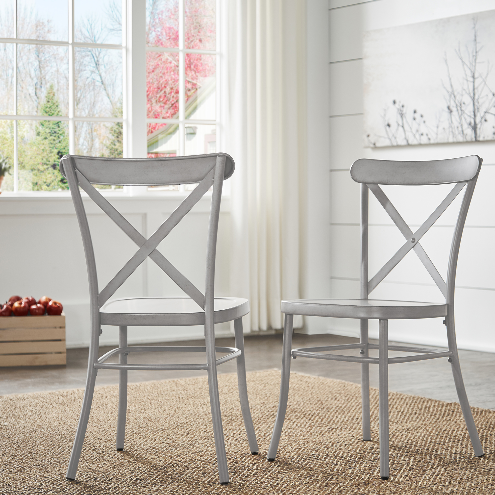 Metal Dining Chairs (Set of 2)
