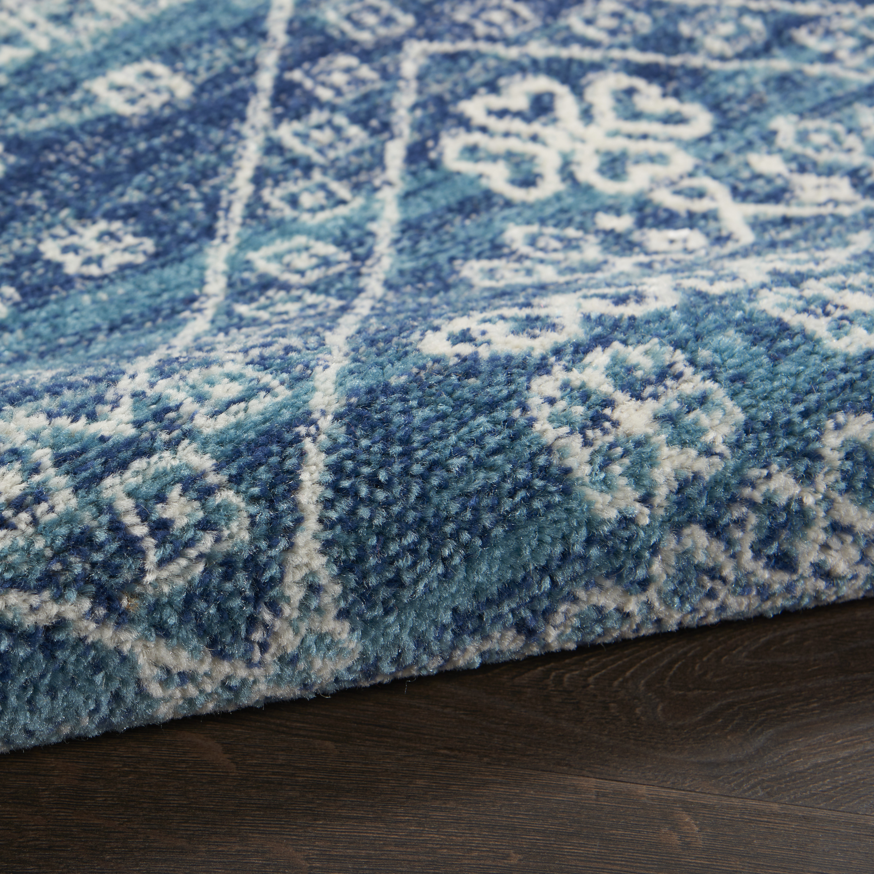 Nourison Passion 6'7" x 9'6" Navy Blue Bohemian Indoor Rug