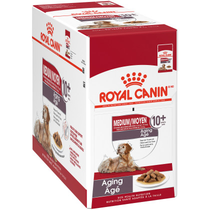 Royal Canin Size Health Nutrition Medium Aging 10+ Pouch Dog Food