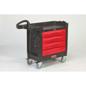 Rubbermaid Commercial, TradeMaster®, Utility Cart, Black