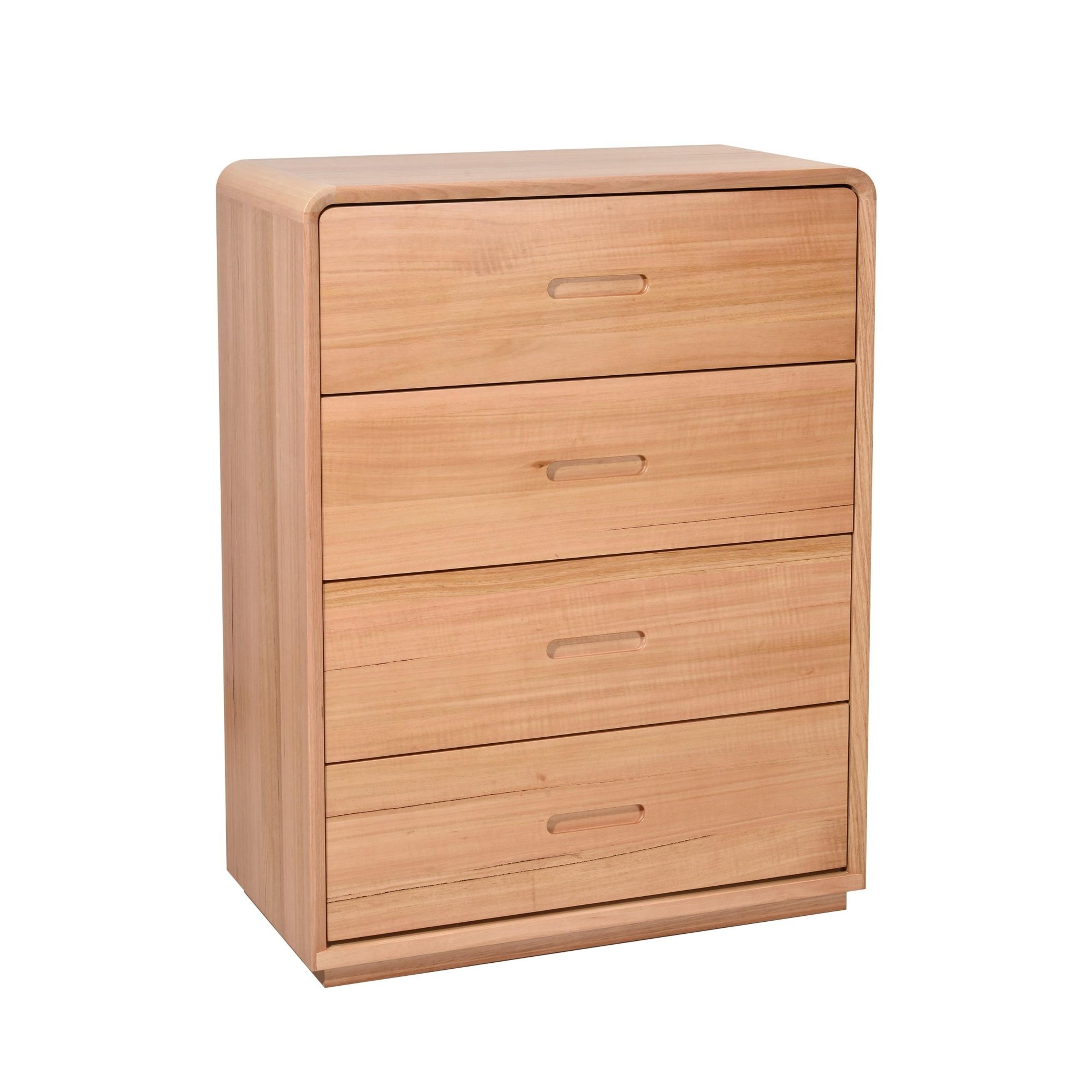 Product image of the Valentine Tallboy (4 Drawer), Natural from Forty Winks