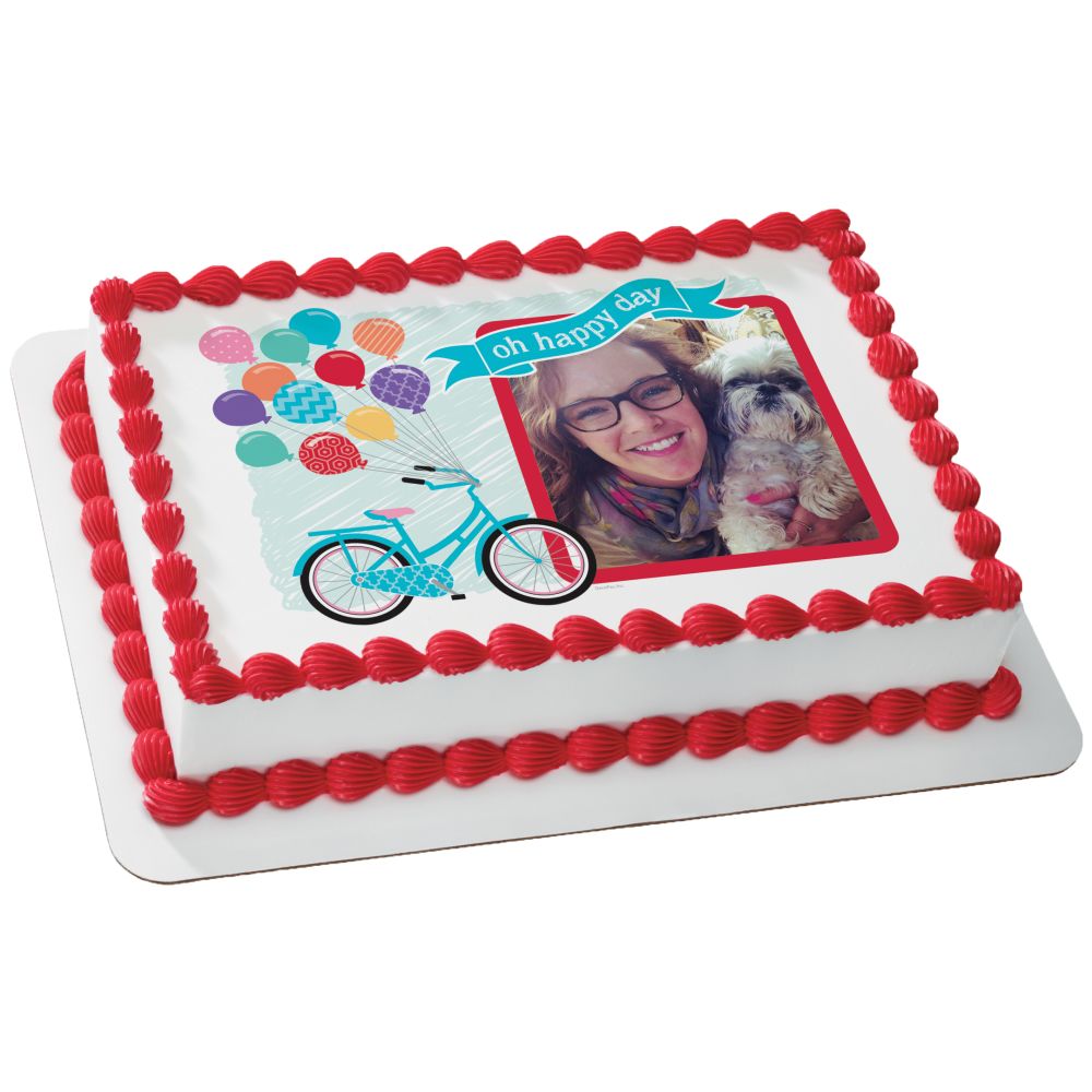Image Cake Oh Happy Day Bicycle