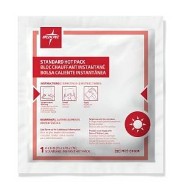 Medline PACK, HOT INSTANT GEL 6"X6" (24/CS)