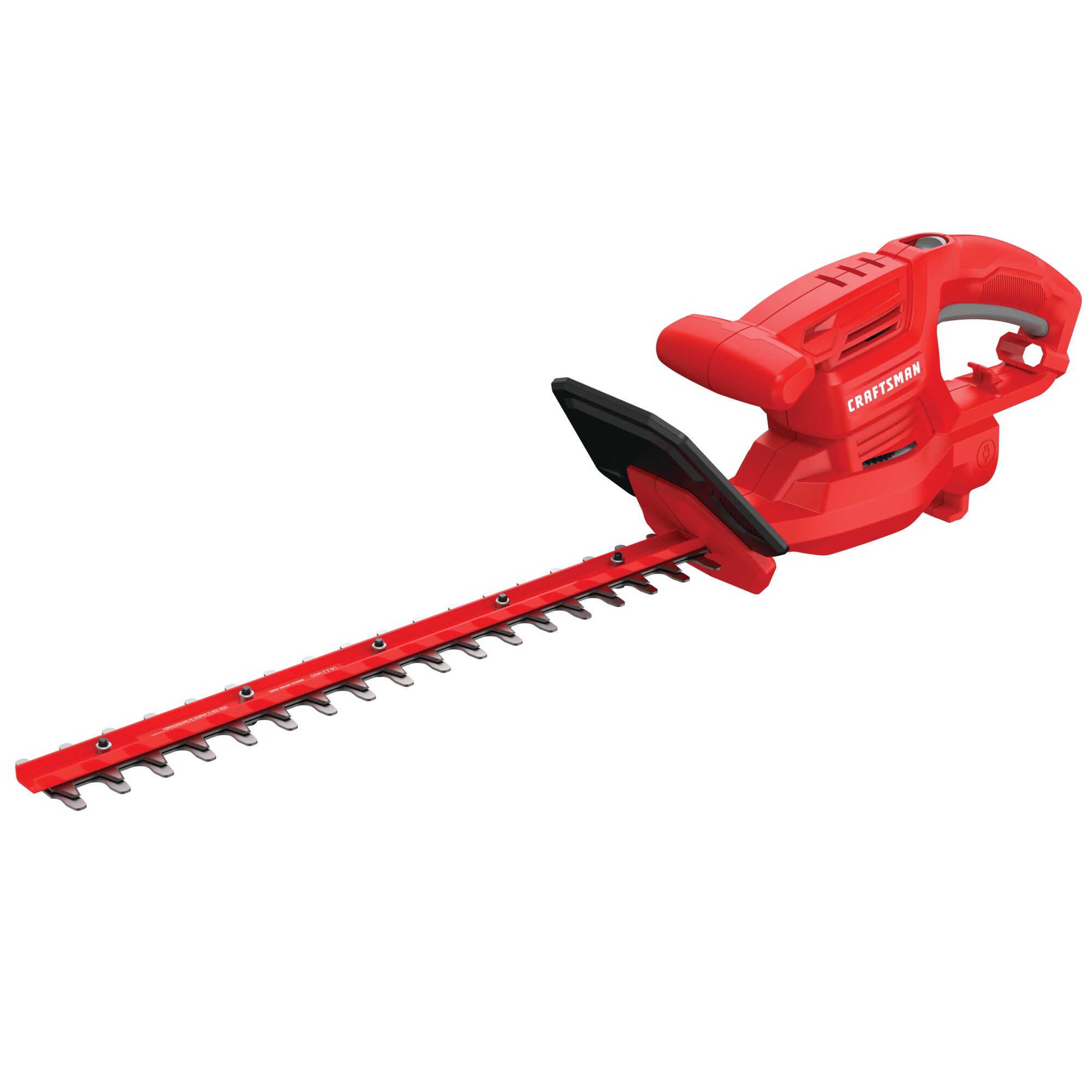 Profile of 3 dot 2 amp 17 inches electric hedge trimmer.