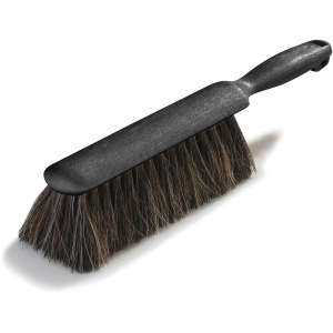 Carlisle, Flo-Pac, 8in, Counter Brush With Horsehair, Horsehair Bristles, Black