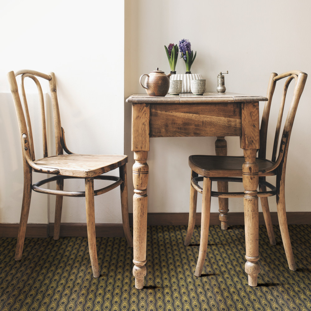 Art Deco Daiquiri Black 11-3/4 in. x 11-3/4 in. Porcelain Floor and Wall Tile