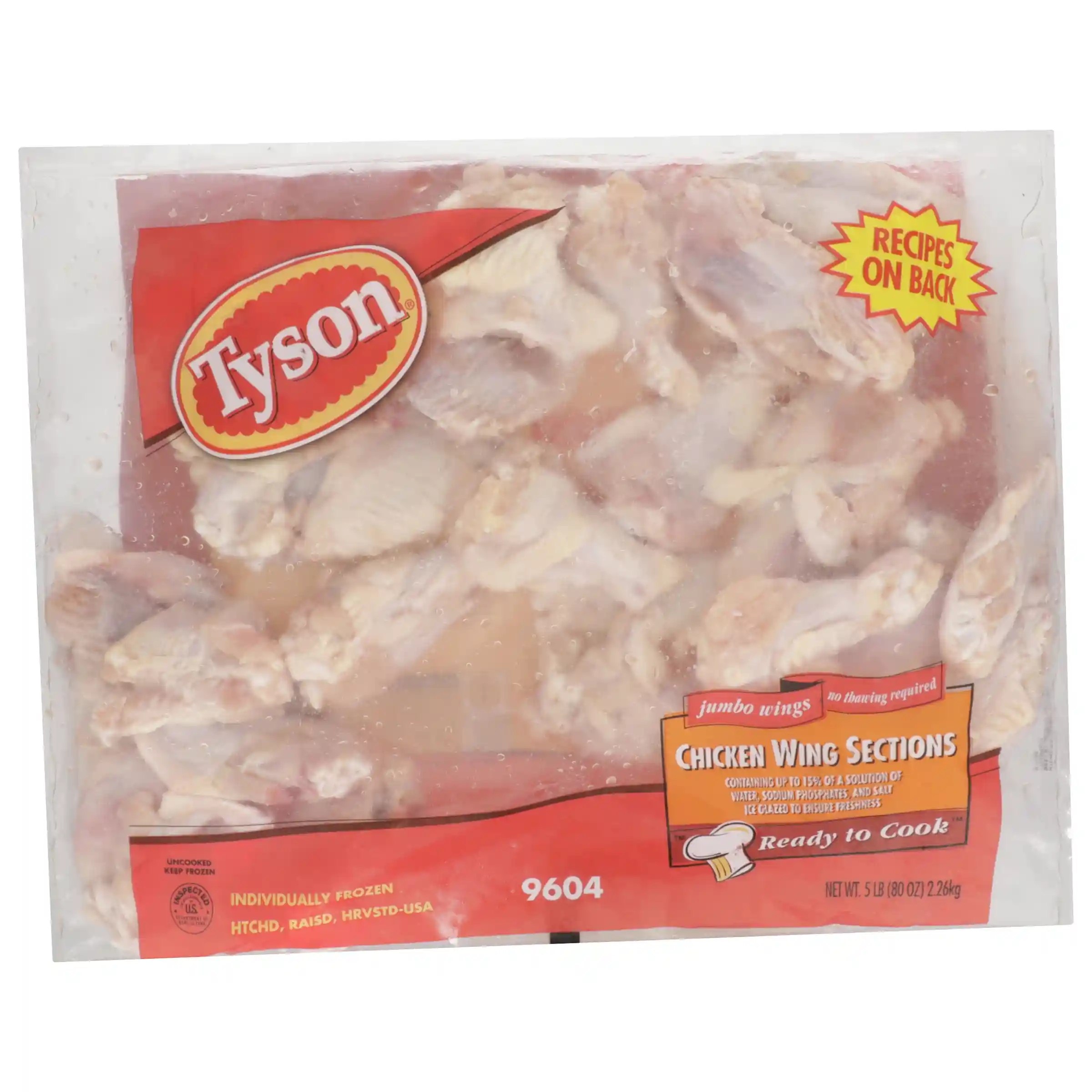 Tyson® Uncooked Bone-In Chicken Wing Sections, Jumbo_image_3