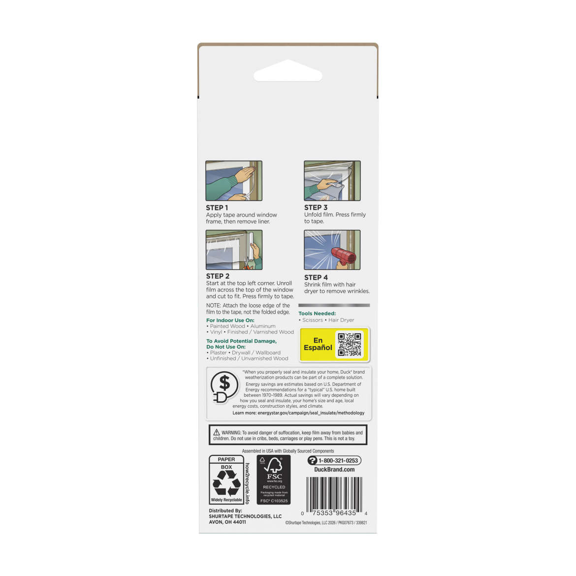Duck® Rolled Window Kits