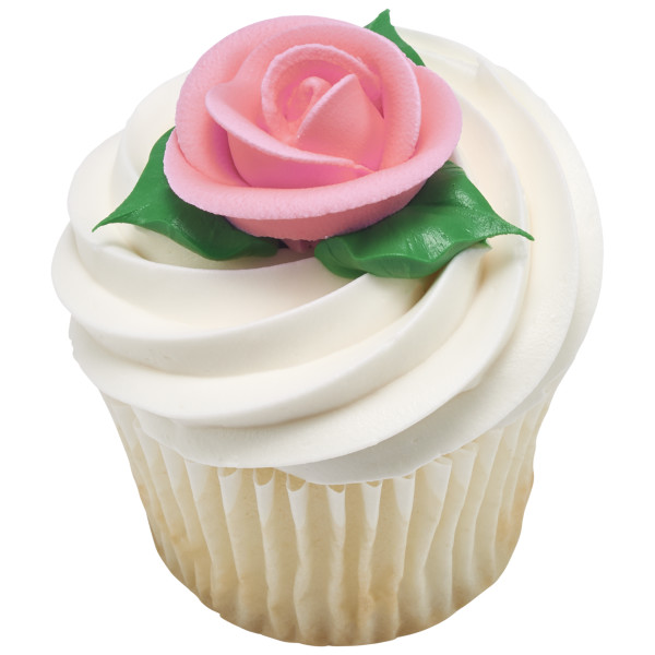Sugarfair™ Party Pink Medium Classic - Red 3 Free Sugar Rose Decorations