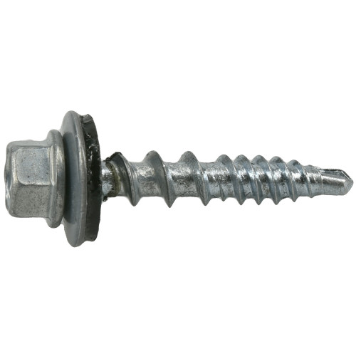 Power Pro Silver Self Drilling Metal-to-Wood Roofing Screws (#10 x 1