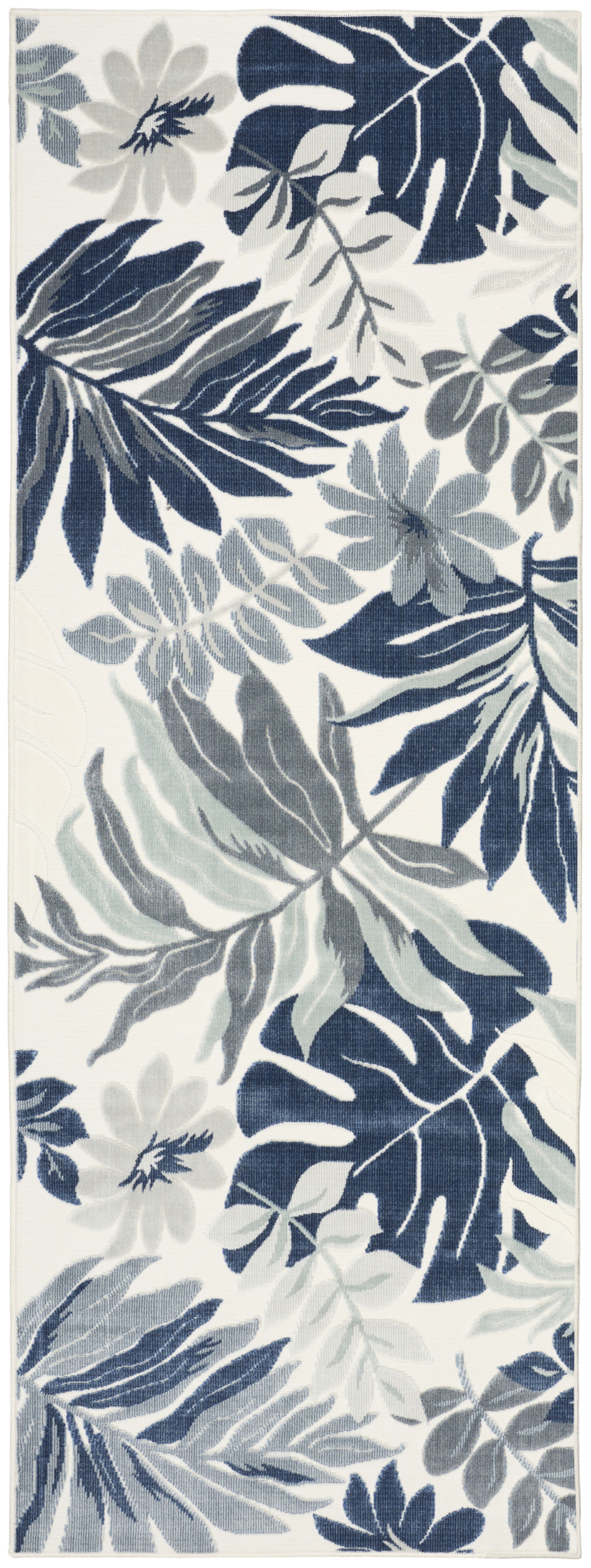 Nourison Suncoast 2' x 6' Blue Tropical Rug