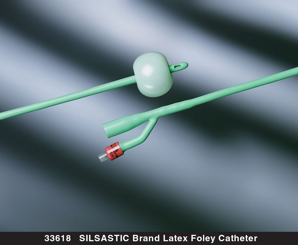 Silastic® Foley Catheter, 14 Fr., Short