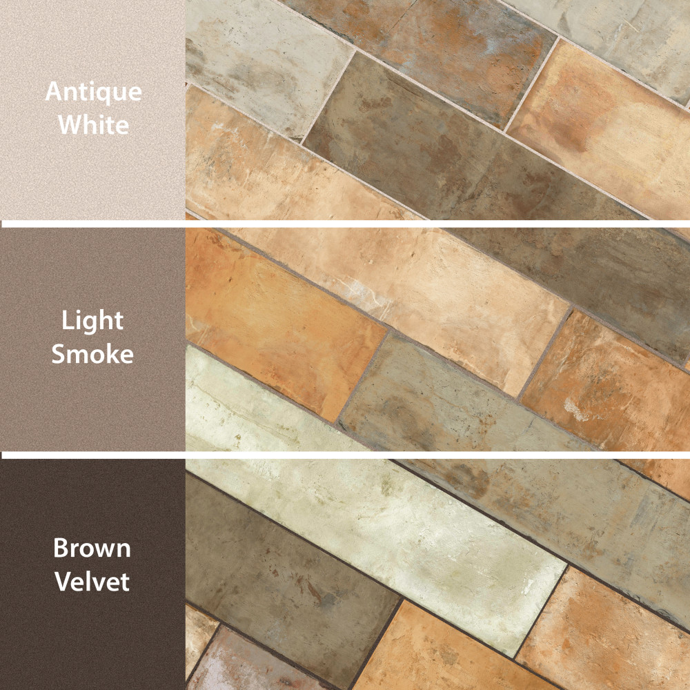 Terre Rosso 9-7/8 in. x 39-1/2 in. Porcelain Floor and Wall Tile