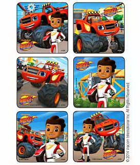 Sticker Disney® 75 per Roll Blaze and The Monster Machines 2-1/2 X 2-1/2 Inch